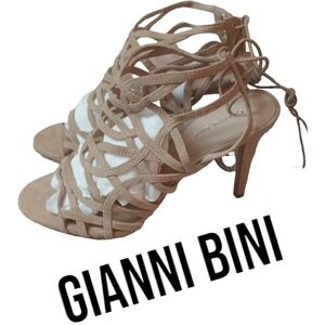GIANNI Bini strapy lace up sandals size 10
